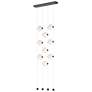 Abacus 9-Light Ceiling-to-Floor LED Pendant - Oil Rubbed Bronze - Opal