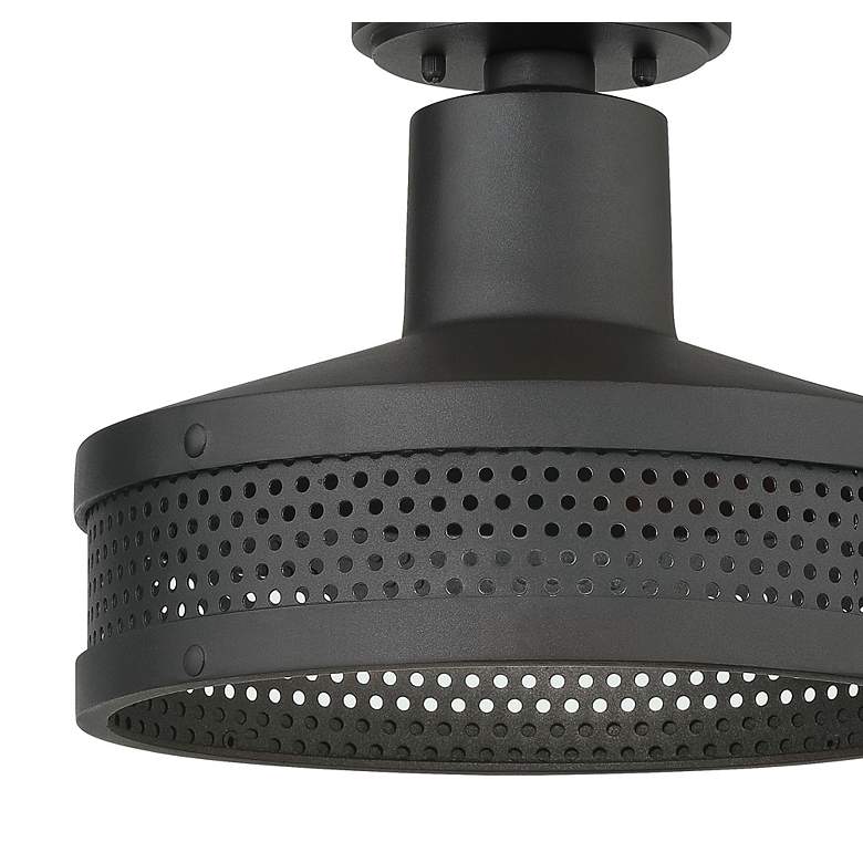 Image 3 Abalone Point 12" Wide Sand Coal Outdoor Ceiling Light more views