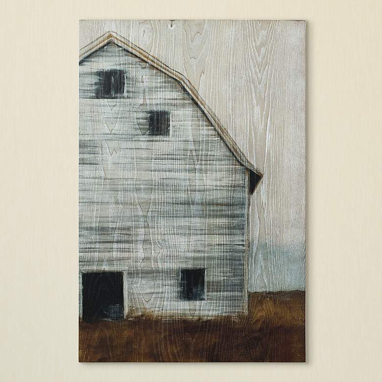 Image 1 Abandoned Barn I 36 inch High Giclee Printed Wood Wall Art