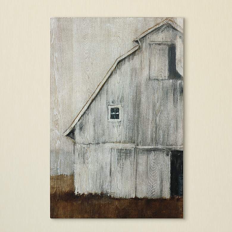 Image 1 Abandoned Barn II 36" High Giclee Printed Wood Wall Art