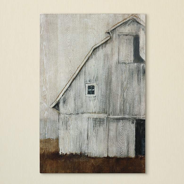 Image 1 Abandoned Barn II 36 inch High Giclee Printed Wood Wall Art