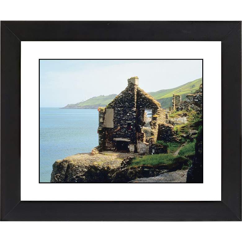 Image 1 Abandoned Seaside Cottage Black Frame 23 1/4 inch Wide Wall Art
