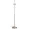 Abba Brushed Steel Twin Pull Chain Floor Lamp Base Only