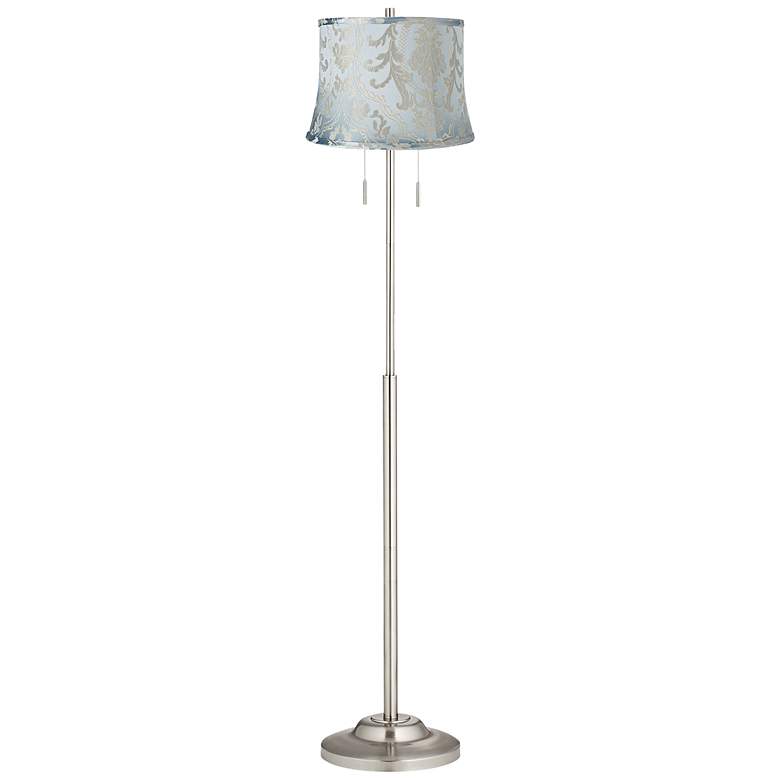 Image 1 Abba Charlotte Chipley Drum Twin Pull Chain Floor Lamp