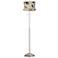 Abba Coastal Images Drum Twin Pull Chain Floor Lamp