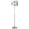 Abba Flower Graphic Twin Pull Chain Floor Lamp
