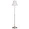 Abba Imperial White Bell Twin Pull Chain Floor Lamp