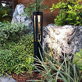 Image1 of ABBA Lighting Stylight 15" High Black LED Landscape Bollard Light