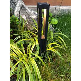 Image3 of ABBA Lighting Stylight 15" High Black LED Landscape Bollard Light more views
