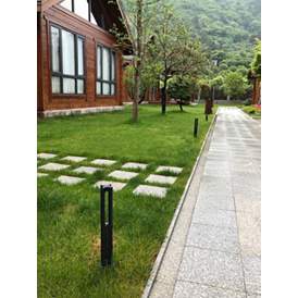 Image4 of ABBA Lighting Stylight 15" High Black LED Landscape Bollard Light more views