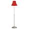 Abba Red Bell Twin Pull Chain Floor Lamp