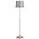 Abba Silver Ginkgo Twin Pull Chain Floor Lamp