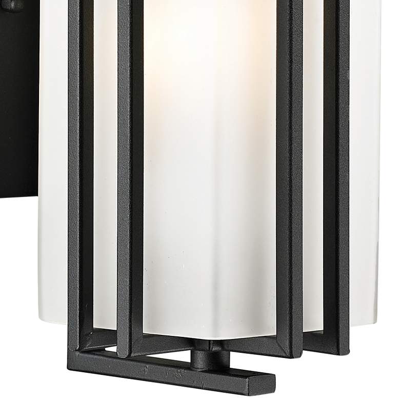 Image 2 Abbey 11 3/4" High Black Metal Outdoor Wall Light more views