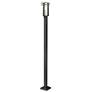 Abbey 114 1/4" High Black Outdoor Post Light with Base