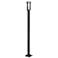 Abbey 114 1/4" High Black Outdoor Post Light with Base