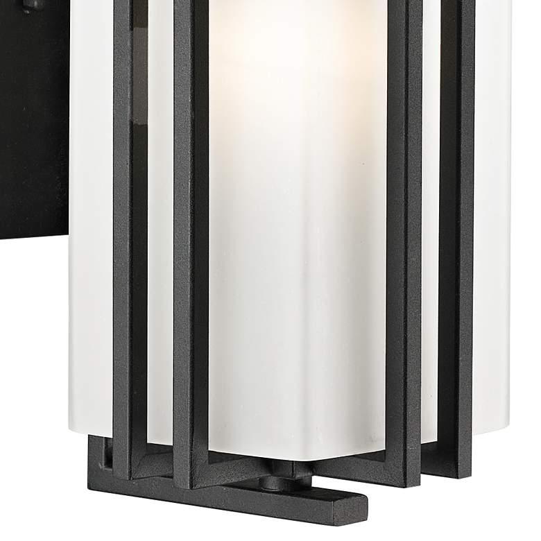 Image 2 Abbey 14 3/4" High Black Metal Outdoor Wall Light more views