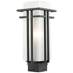 Abbey 15 3/4" High Black Outdoor Post Light