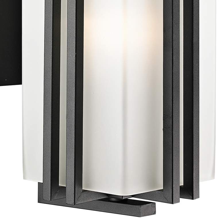 Image 2 Abbey 17" High Black Metal Outdoor Wall Light more views