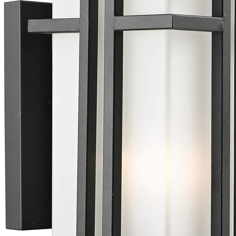 Image 3 Abbey 17" High Black Metal Outdoor Wall Light more views