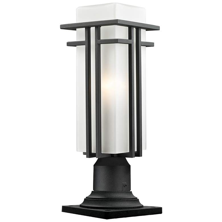 Image 1 Abbey 19 1/4" High Black Outdoor Pier Light