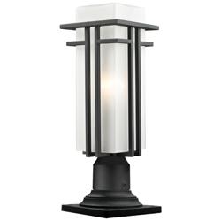 Abbey 19 1/4" High Black Outdoor Pier Light