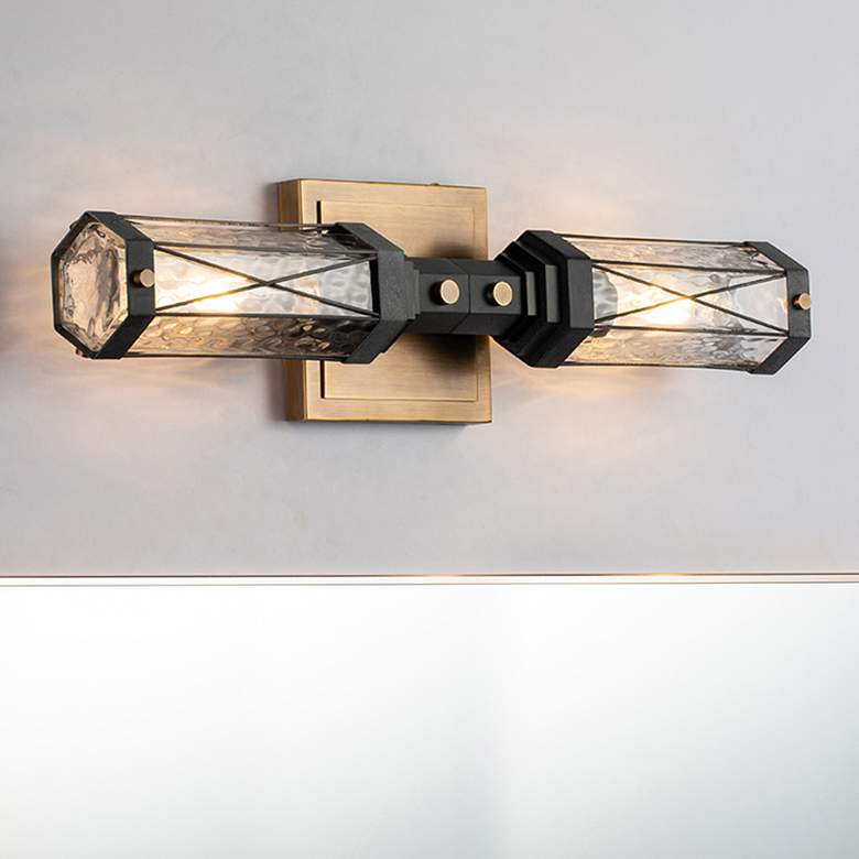 Image 1 Abbey 2 Light Mid Century Modern Wall Sconce