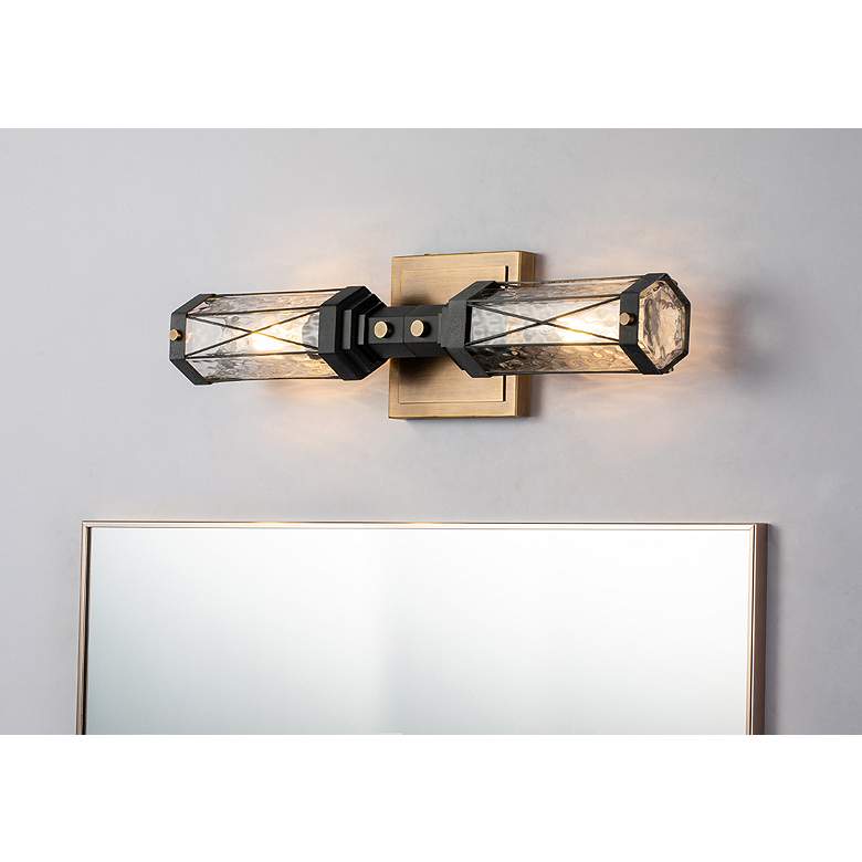 Image 4 Abbey 2 Light Mid Century Modern Wall Sconce more views