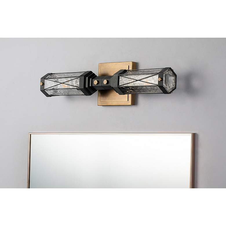 Image 5 Abbey 2 Light Mid Century Modern Wall Sconce more views