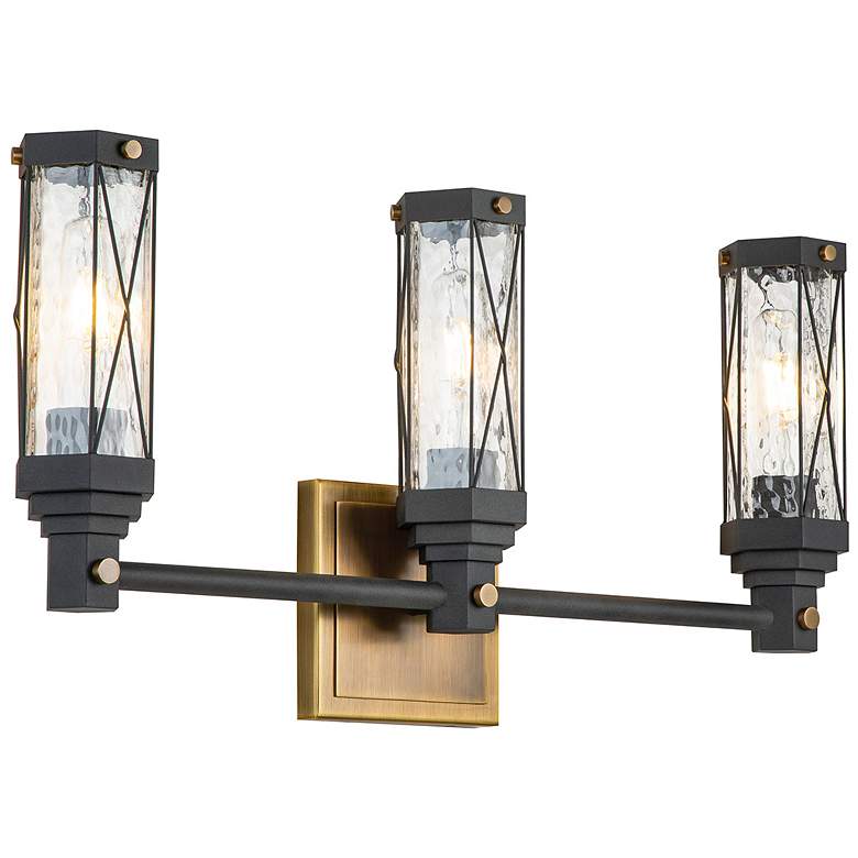 Image 1 Abbey 3 Light Mid Century Modern Wall Sconce
