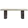 Abbey 87 in. Dining Table in Grey Oak Wood and Concrete