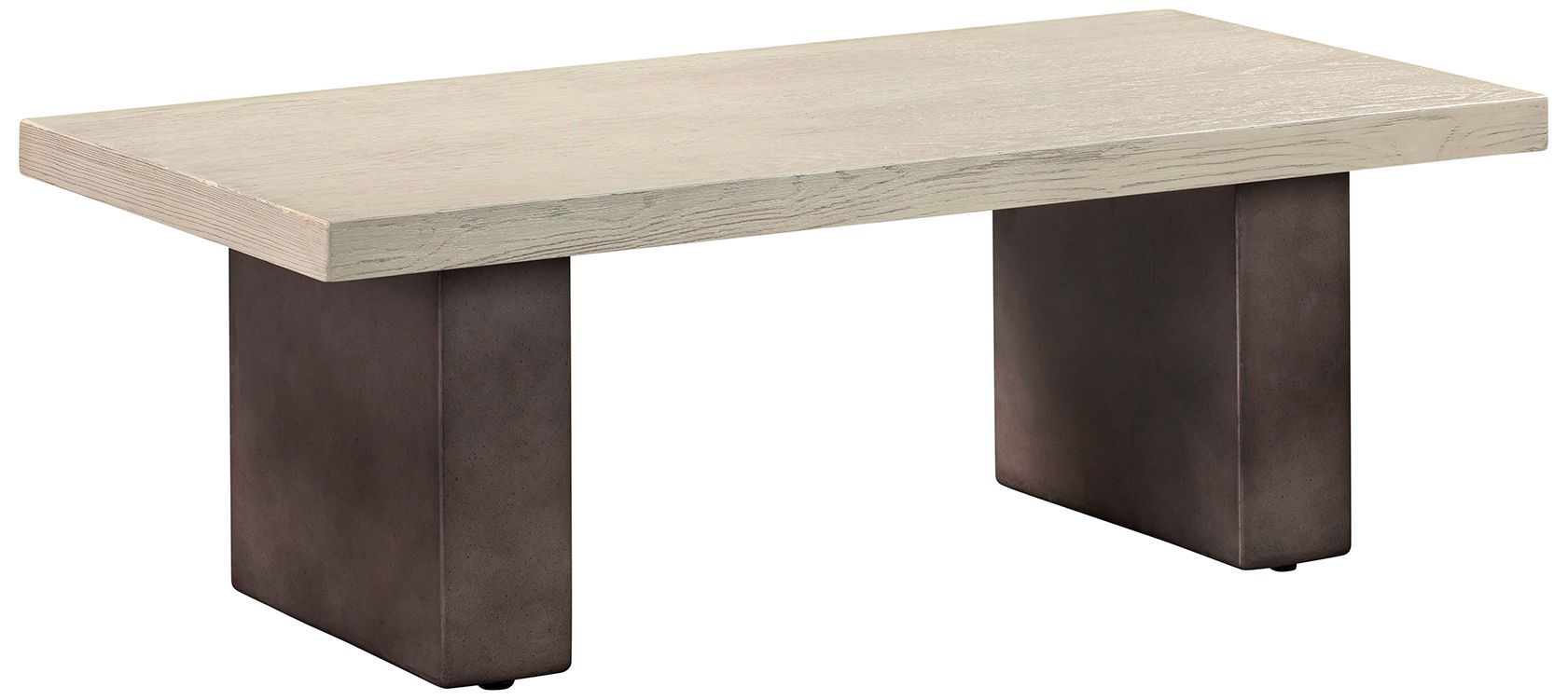 Image 2 Abbey 87 in. Dining Table in Grey Oak Wood and Concrete more views