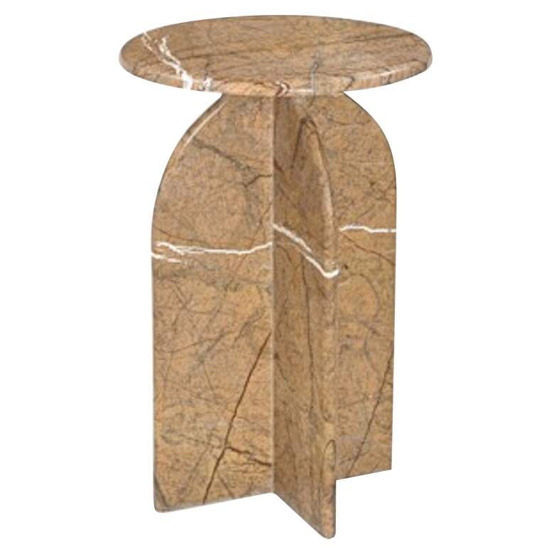 Image 1 Abbey Amber Marble Accent Table