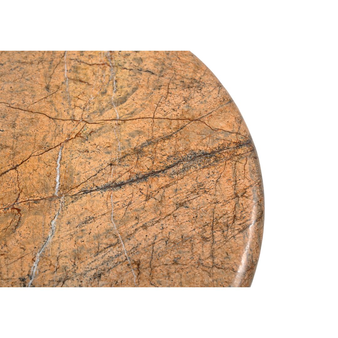 Image 3 Abbey Amber Marble Accent Table more views