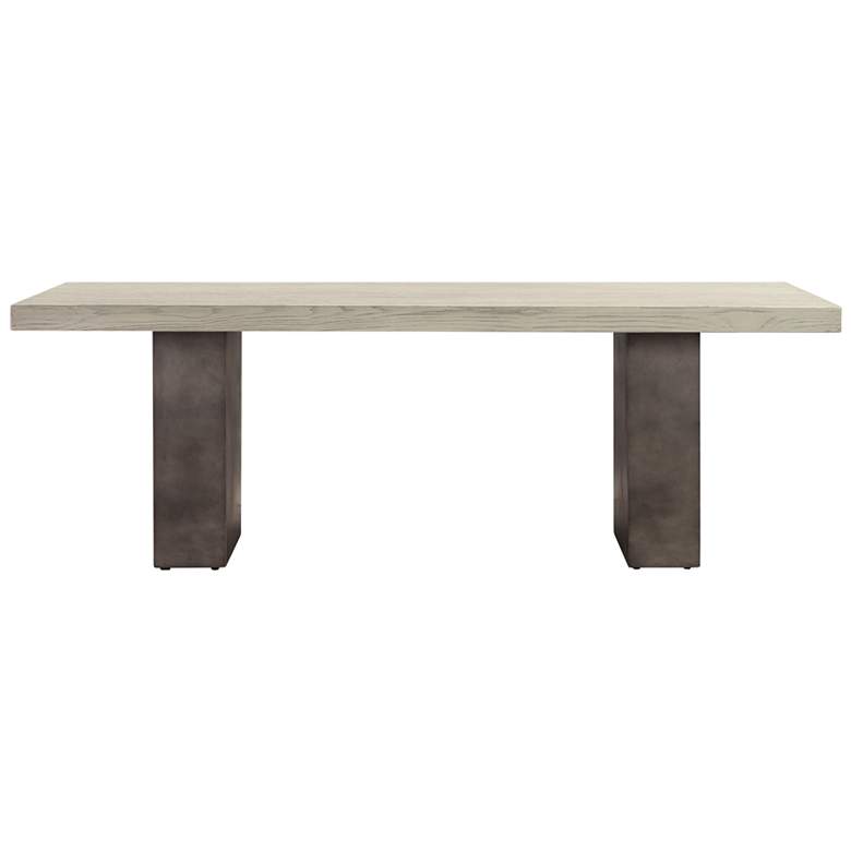 Image 1 Abbey Coffee Table in Concrete and Grey Oak Wood