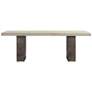 Abbey Coffee Table in Concrete and Grey Oak Wood