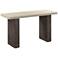 Abbey Console Table in Concrete and Grey Oak Wood