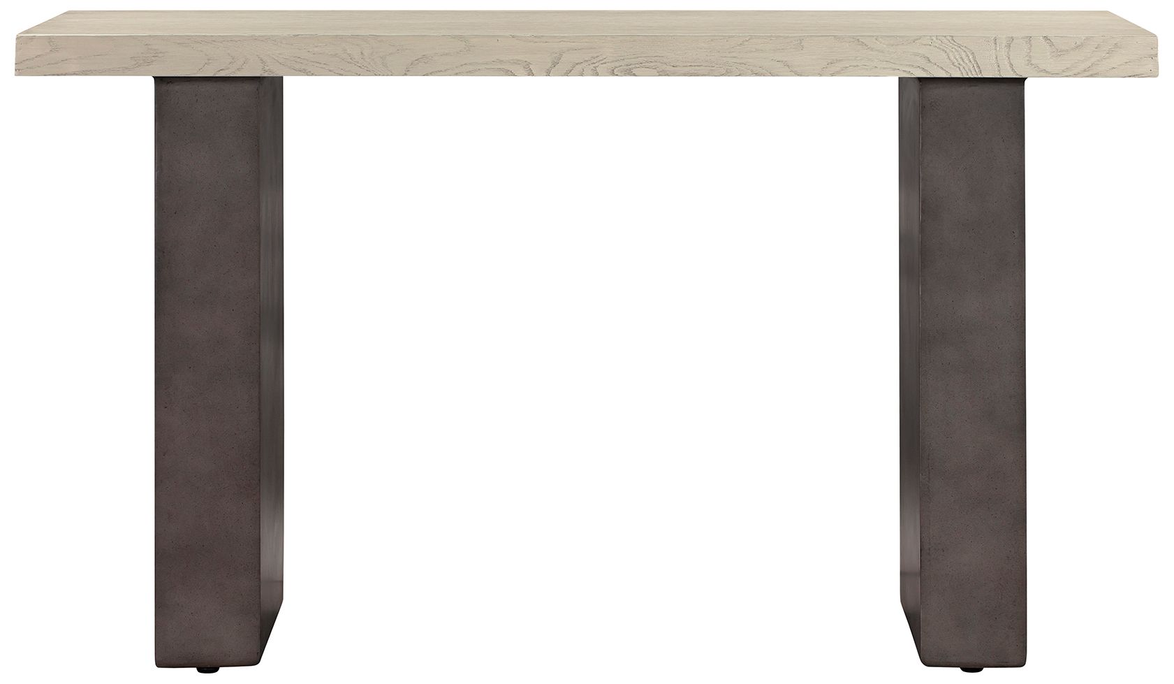 Image 3 Abbey Console Table in Concrete and Grey Oak Wood more views