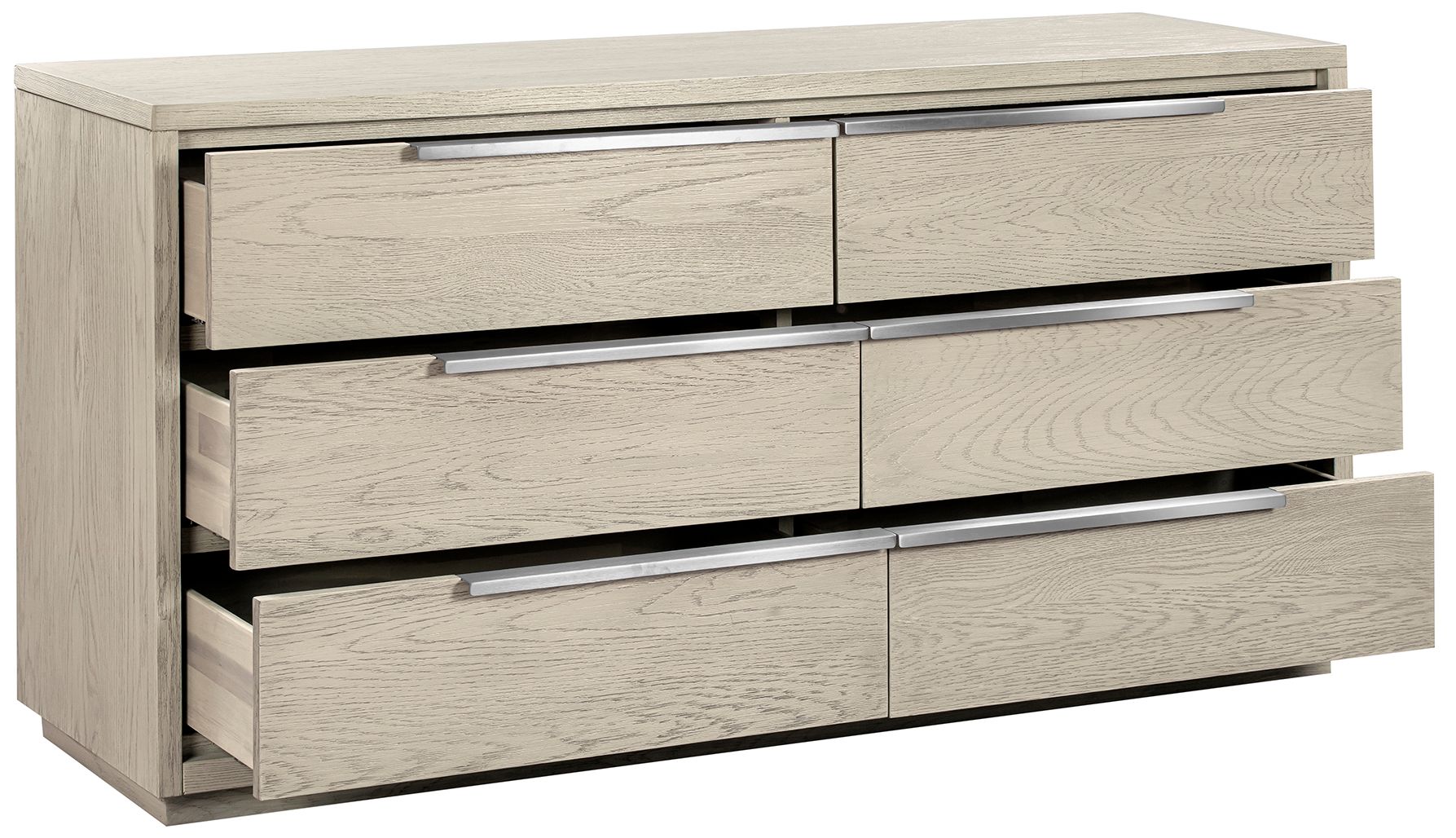 Thumbnail3 of Abbey Dresser with 6 Drawers in Grey Oak Wood more views