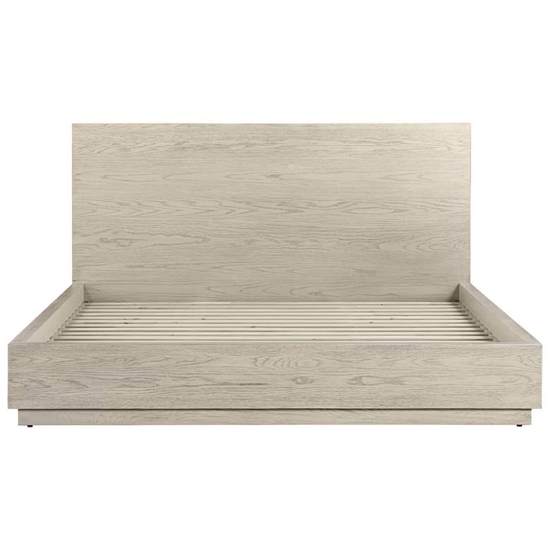 Image 1 Abbey King Platform Bed in Silver Grey Oak Wood