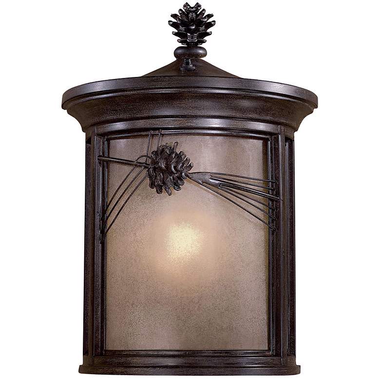Image 1 Abbey Lane 19 inch Pine Cone Outdoor Wall Lantern