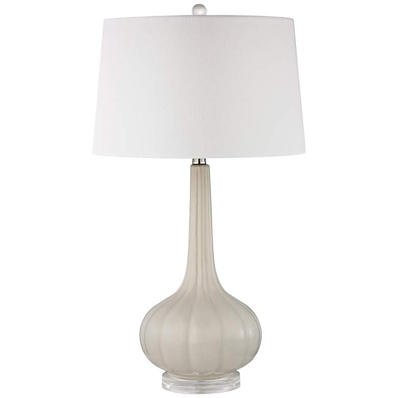 Image 1 Abbey Lane Off-White Ceramic Table Lamp