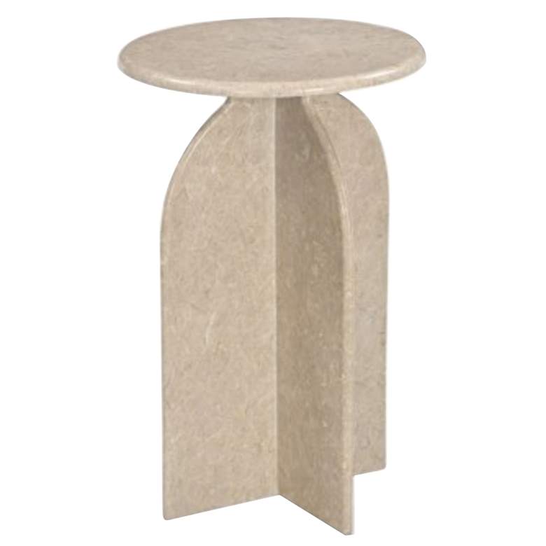 Image 1 Abbey Natural Marble Accent Table