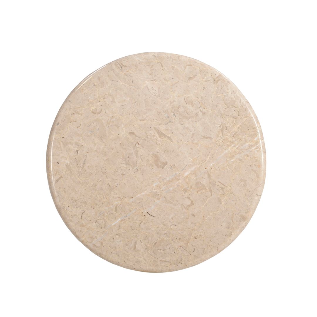 Image 3 Abbey Natural Marble Accent Table more views