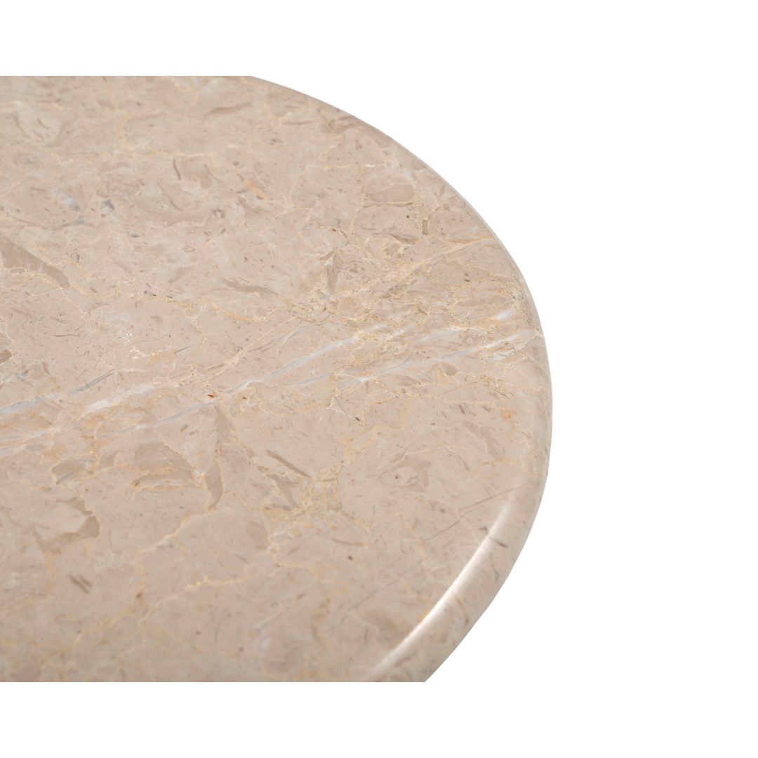 Image 4 Abbey Natural Marble Accent Table more views