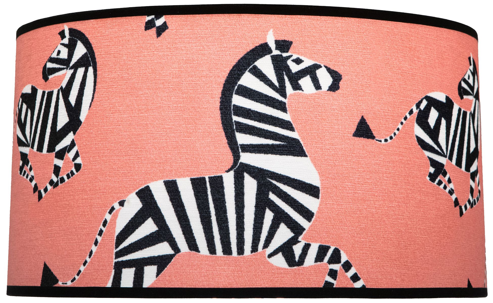 Image 2 Abbey Rose 14.5X8 Rose with Lola Black Trim Lamp Shade more views