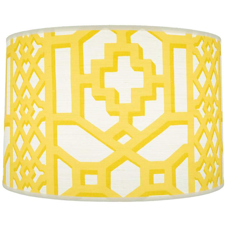 Image 1 Abbey Rose 18.5" x 19.5" x 11" Zanzibar Trellis Chintz/Canary Shade