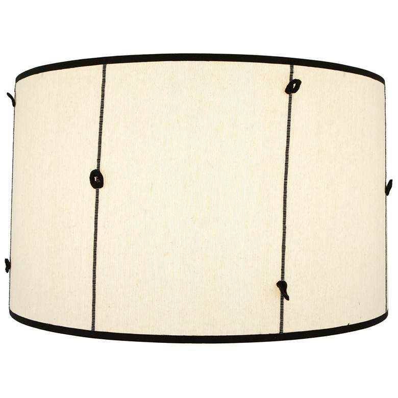 Image 1 Abbey Rose 18.5" x 19" x 11.5" Globo Knotted Handwoven/Black Shade