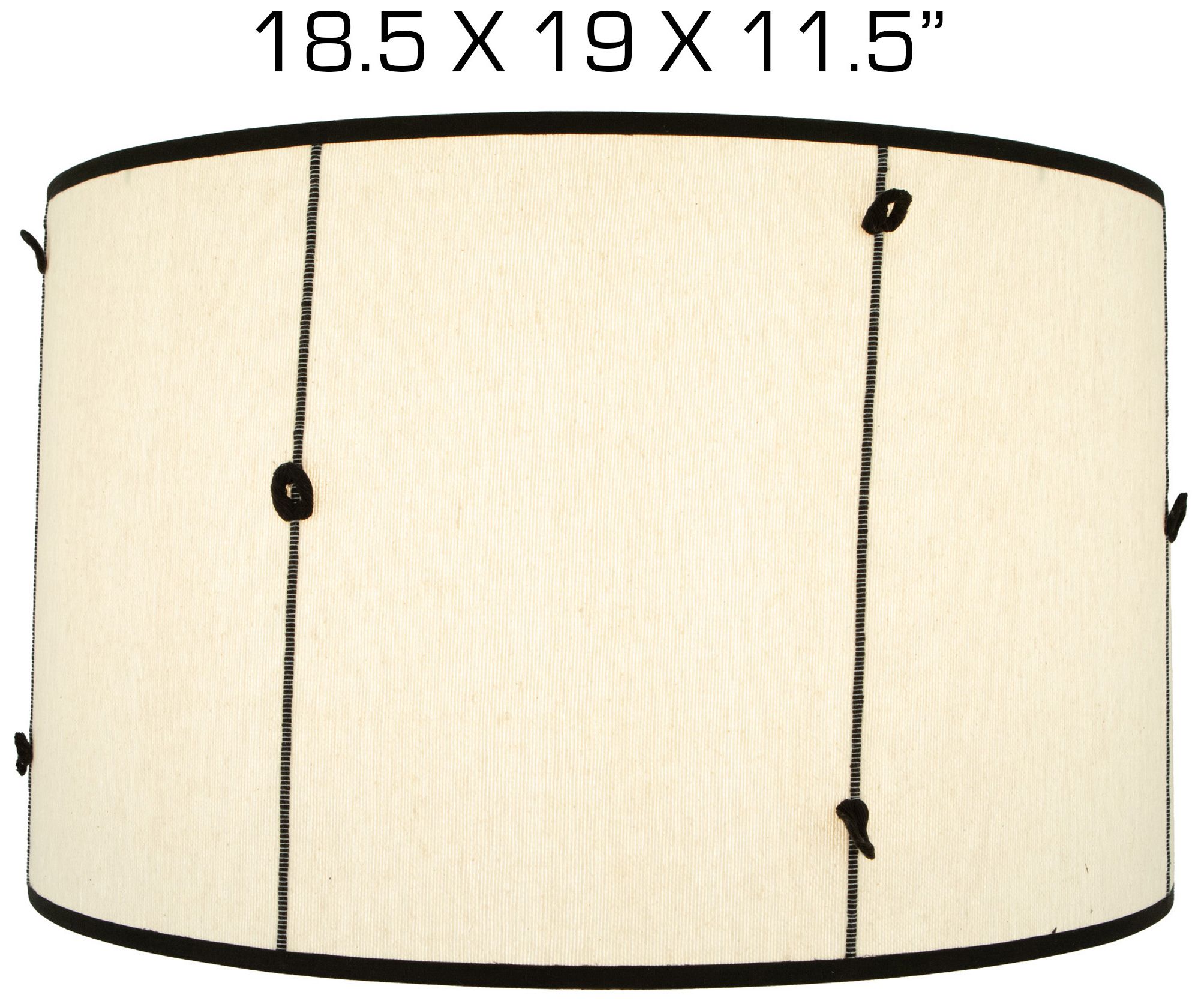 Image 2 Abbey Rose 18.5" x 19" x 11.5" Globo Knotted Handwoven/Black Shade more views