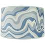 Abbey Rose 18.5" x 19" x 11.5" Swirl Velvet/Mineral Shade