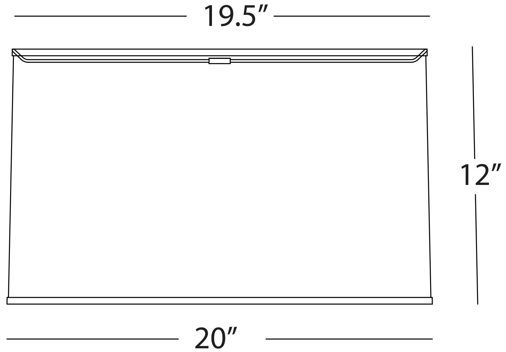 Image 2 Abbey Rose 20X12 Harvest with Rolled Edge Trim Lamp Shade more views